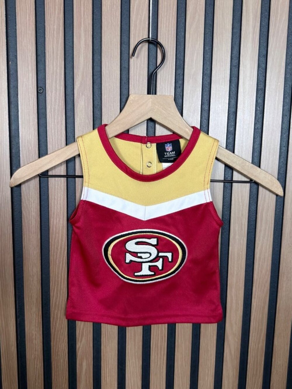 San Francisco 49ers Cheerleader Top 2T Girls Outerstuff Scarlet Spirit Red NFL